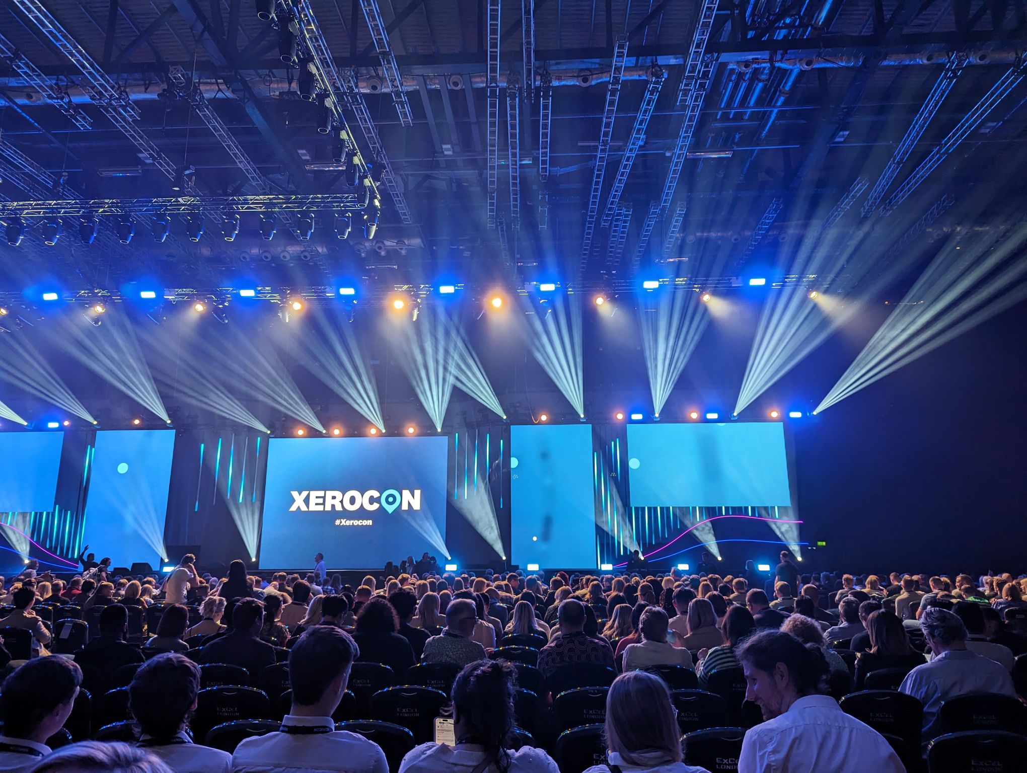 Xerocon light show in the main show area